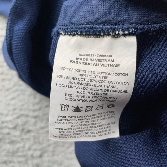 Nike Hoodie Mens Small Navy Blue Dri-Fit Pullover Logo Graphic Basketball Y2K - Picture 10 of 13